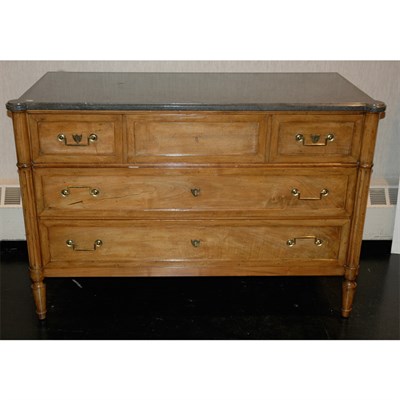 Lot 417 - Louis XVI Style Mahogany Commode The...