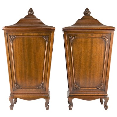 Lot 355 - Pair of George III Style Mahogany Letter Boxes...