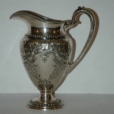 Lot 336 - Sterling Silver Water Pitcher Height 11 1/2...