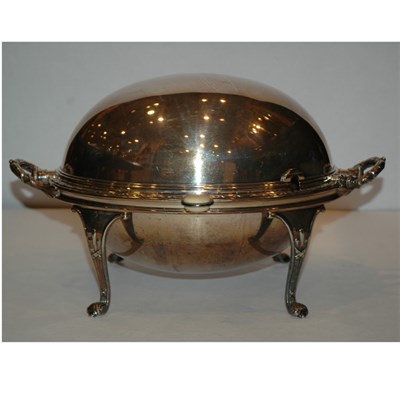 Lot 346 - Silver Plated Breakfast Server Length 13 inches.