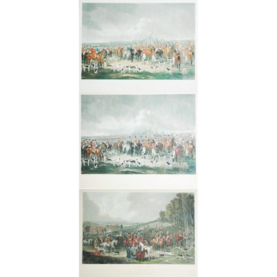 Lot 87 - After Anson A. Martin THE BEDALE HUNT Two hand-...