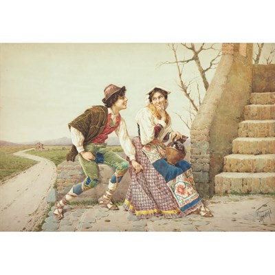 Lot 26 - Filippo Indoni Italian, 1842-1908 Country...