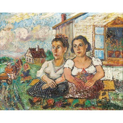 Lot 211 - David Davidovich Burliuk Russian/American,...