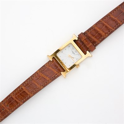 Lot 742 - Vermeil and Stainless Steel Wristwatch, Hermes