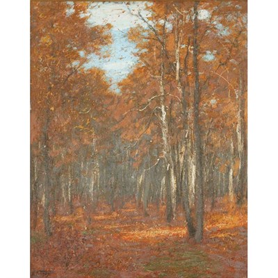 Lot 173 - Edward Potthast American, 1857-1927 Trees in...