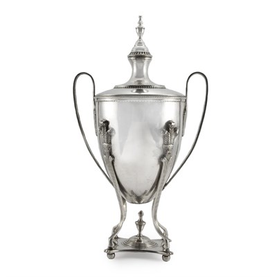 Lot 357 - Regency Style Silver Plated Hot Water Urn...