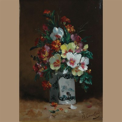 Lot 88 - Eugene Henri Cauchois French, 1850-1911 Floral...