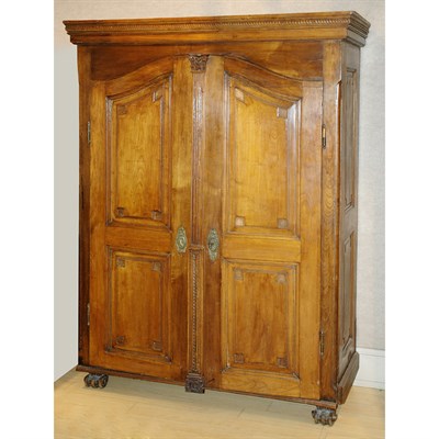 Lot 492 - Neoclassical Style Walnut Armoire Height 6...