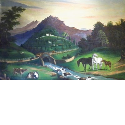 Lot 2 - American School Late 19th Century Landscape...