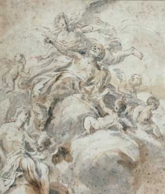 Lot 8 - Circle of Gaspare Diziani Evangelists...