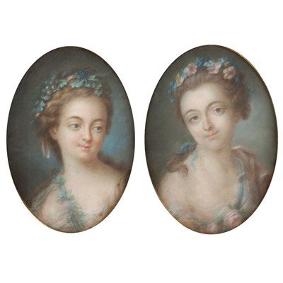 Lot 40 - French School 18th/19th Century Portraits of...