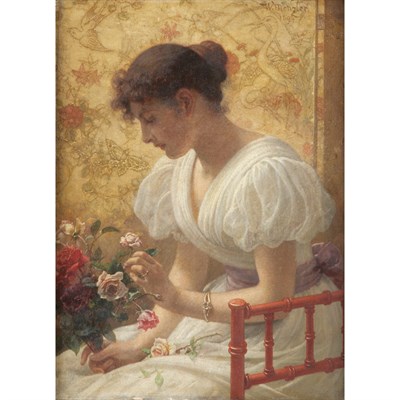 Lot 4 - Wilhelm Menzler Casel German, 1846-1926...