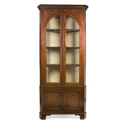 Lot 249 - George III Style Mahogany Corner Cabinet...