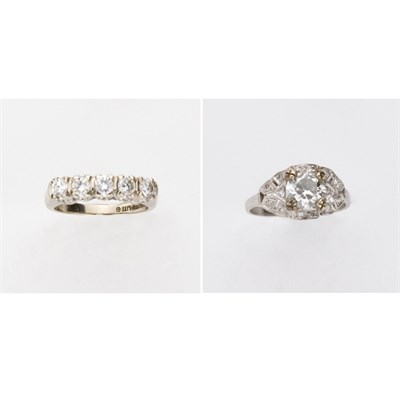 Lot 808 - Two Diamond Rings