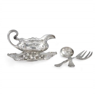 Lot 138 - Group of Gorham Martele Silver Articles Circa...