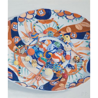 Lot 16 - Peter Plamondon American, b. 1944 Marbles in...