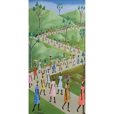 Lot 100 - Cameau Rameau Haitian, b. 1943 The Way to...