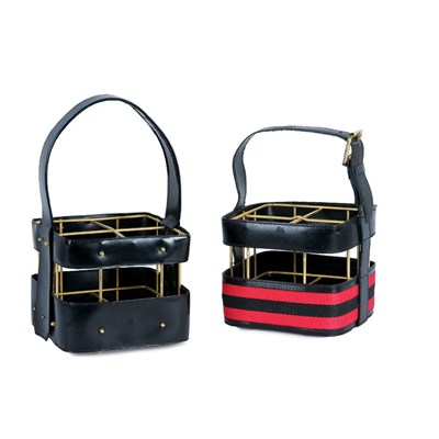 Lot 369 - Two Wine Baskets Attributed to Jacques Adnet,...