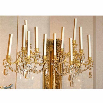 Lot 401 - Pair of Transitional Louis XV/XVI Style Gilt...