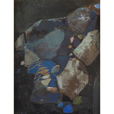 Lot 69 - Leonardo Cremonini Italian, b. 1925 Rochers...