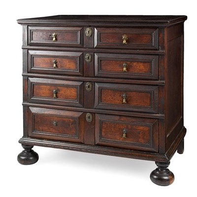 Lot 329 - Charles II Walnut Chest of Drawers Late 17th...