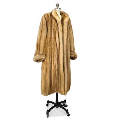Lot 423 - Russian Golden Sable Full Length Coat With...