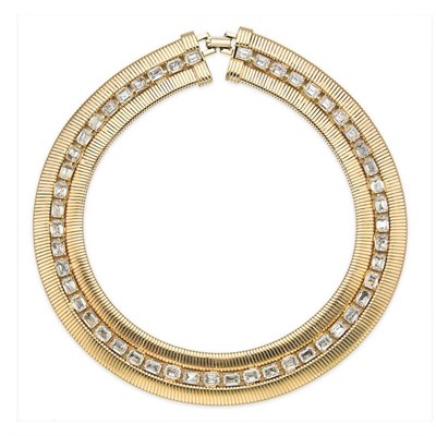 Lot 430 - Mimi di N Collar 1985 Gold-tone metal set with...