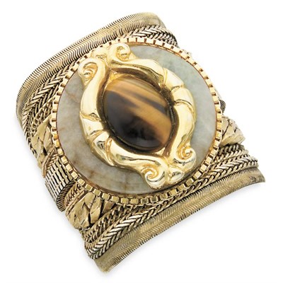Lot 426 - Wendy Gell Wristy Cuff 1985 Brass-tone metal...