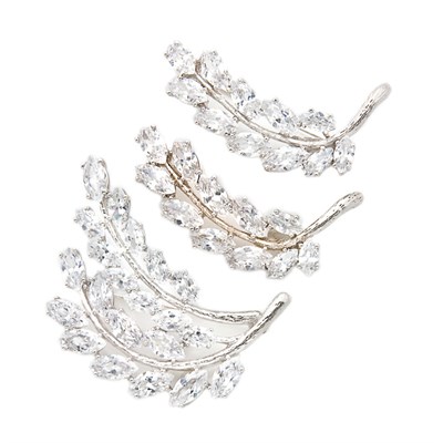 Lot 380 - Group of Three Simulated Diamond and...