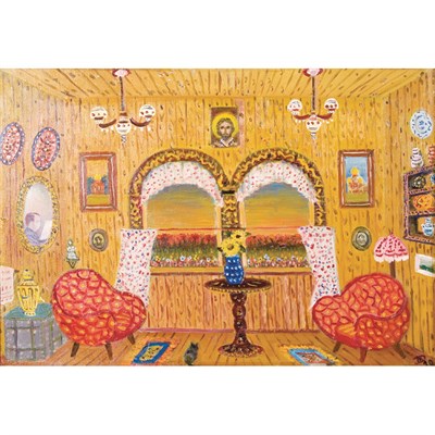 Lot 115 - D. Taube 20th Century Interior with Double...