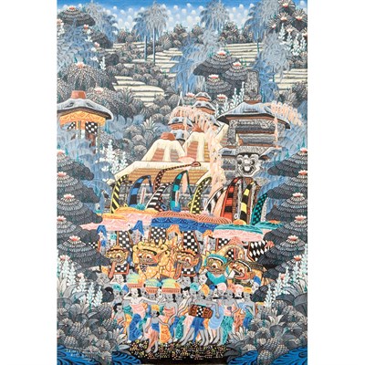 Lot 162 - Balinese School 20th Century Village...