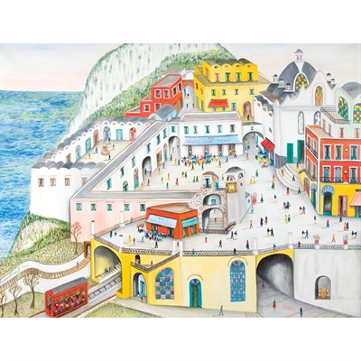 Lot 51 - Carmelina di Capri Italian, b. 1920 Town in...