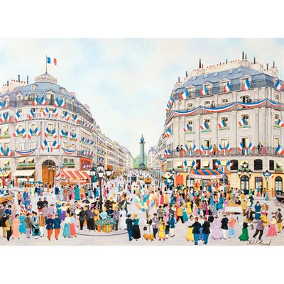 Lot 73 - Michel Hermel French, b. 1934 La Fete du 14...