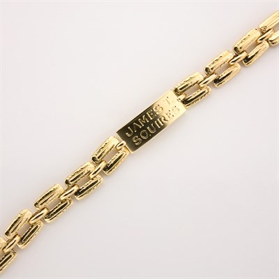 Lot 401 - Gentleman's Gold ID Bracelet, David Webb