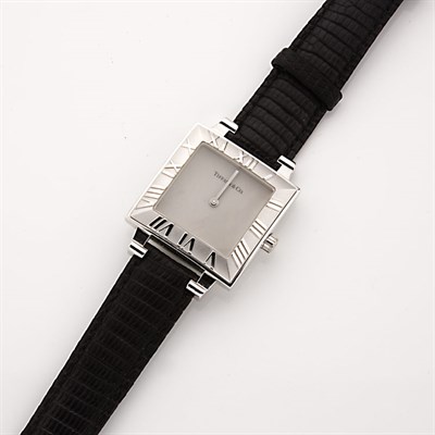Lot 398 - Gentleman's Sterling Silver Wristwatch, Tiffany & Co.