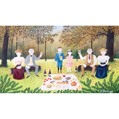Lot 59 - Fernand Boilauges French, b. 1891 Luncheon on...