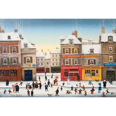 Lot 70 - Pierre Lavigne French, 20th Century Snowy Day...