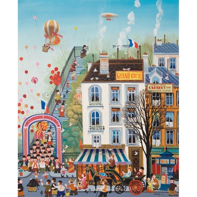 Lot 76 - Hiro Yamagata Japanese, b. 1948 Paris Street,...