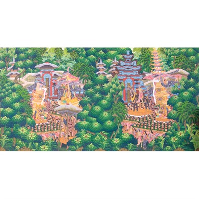 Lot 160 - Balinese School 20th Century Procession...