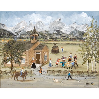 Lot 126 - American School 20th Century The Frontier...