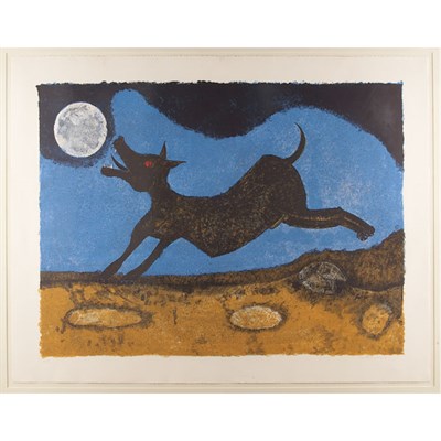 Lot 518 - Rufino Tamayo PERRO LADRANDOLE A LA LUNA (P....