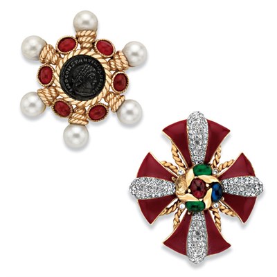 Lot 411 - Two Costume Brooches