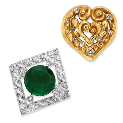 Lot 407 - Two Costume Brooches