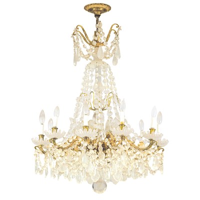 Lot 104 - Regency Style Gilt-Brass and Cut Glass...