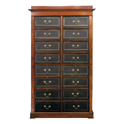 Lot 143 - Restauration Style Mahogany Cartonnier With...