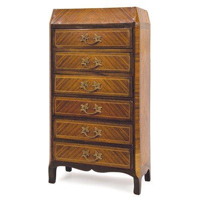Lot 95 - Transitional Louis XV/XVI Style Tulipwood...