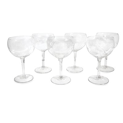 Lot 112 - Set of Twenty-Three Stem Glasses Each bowl...