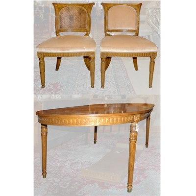 Lot 236 - George III Style Mahogany Dining Table Of oval...