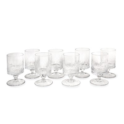 Lot 123 - Set of Twelve Rosenthal Cut Glass Liqueur Glasses