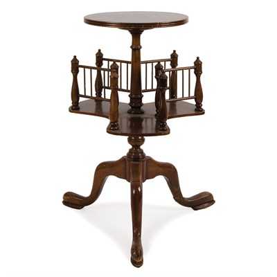 Lot 133 - George III Style Mahogany Revolving Bookstand...